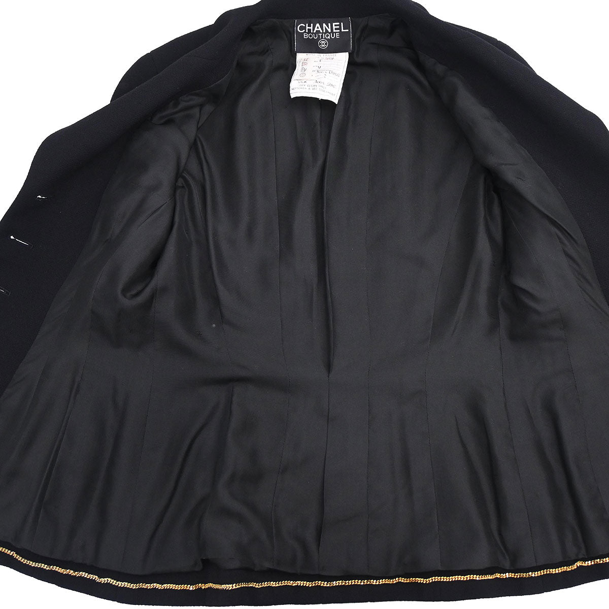 Chanel 1993 Setup Suit Jacket Skirt Black #36