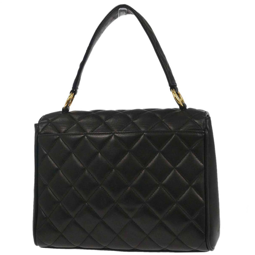 Chanel 1996-1997 Black Lambskin Handbag