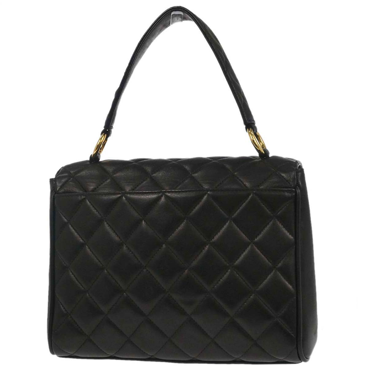 Chanel 1996-1997 Black Lambskin Handbag