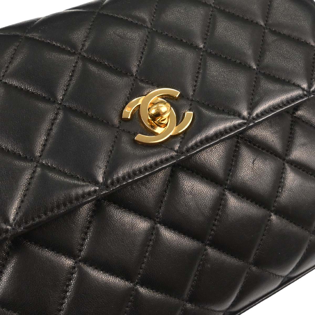 Chanel 1996-1997 Black Lambskin Handbag