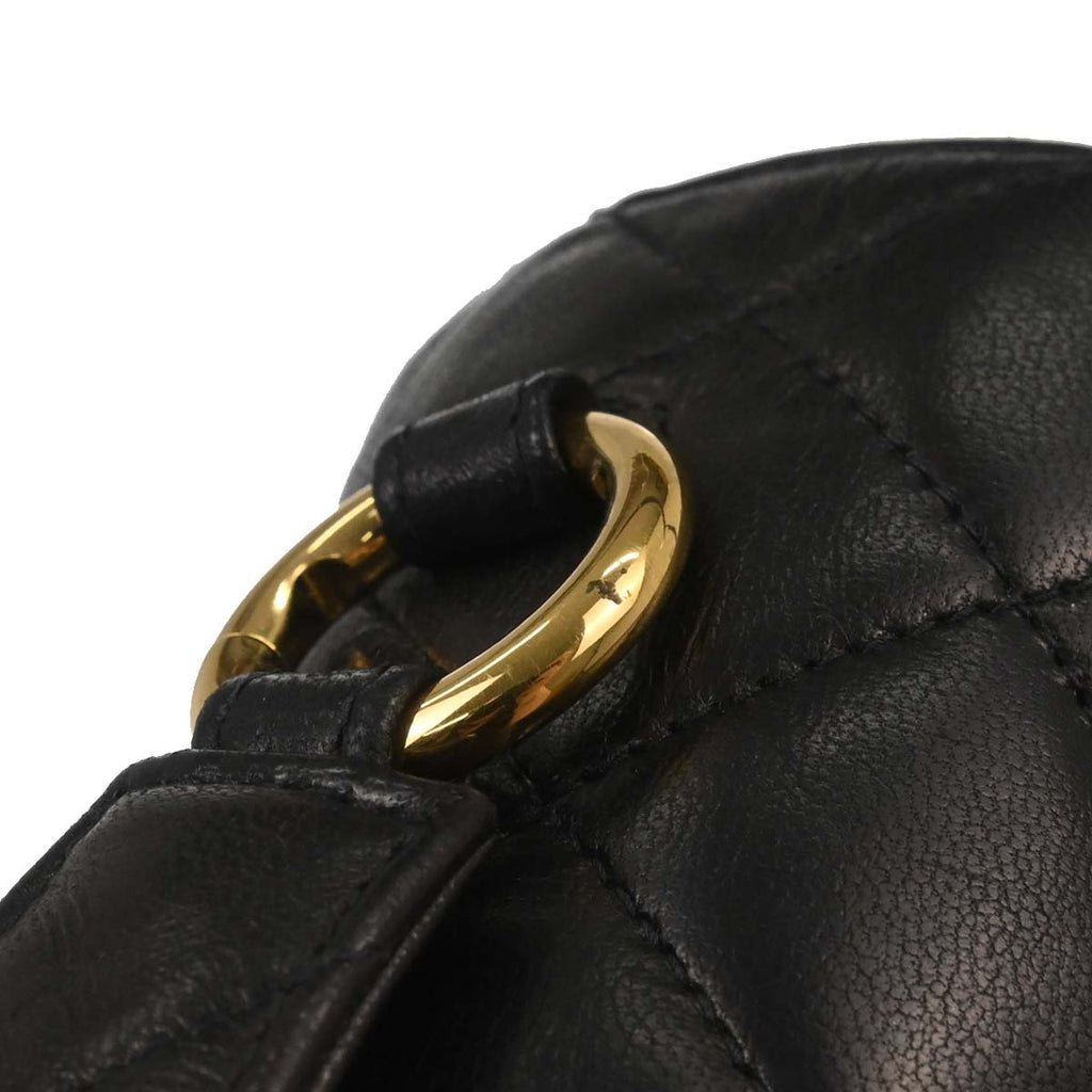 Chanel 1996-1997 Black Lambskin Handbag