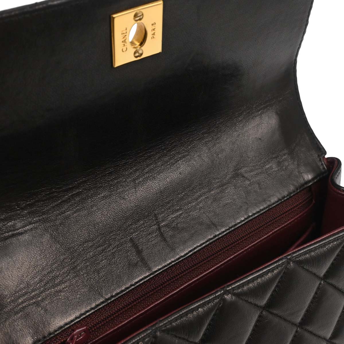 Chanel 1996-1997 Black Lambskin Handbag