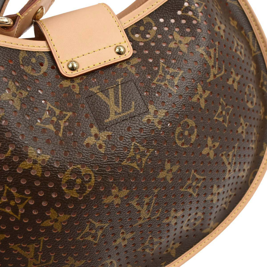 Louis Vuitton 2005 Monogram Perfo Demi-lune Shoulder Bag M95178