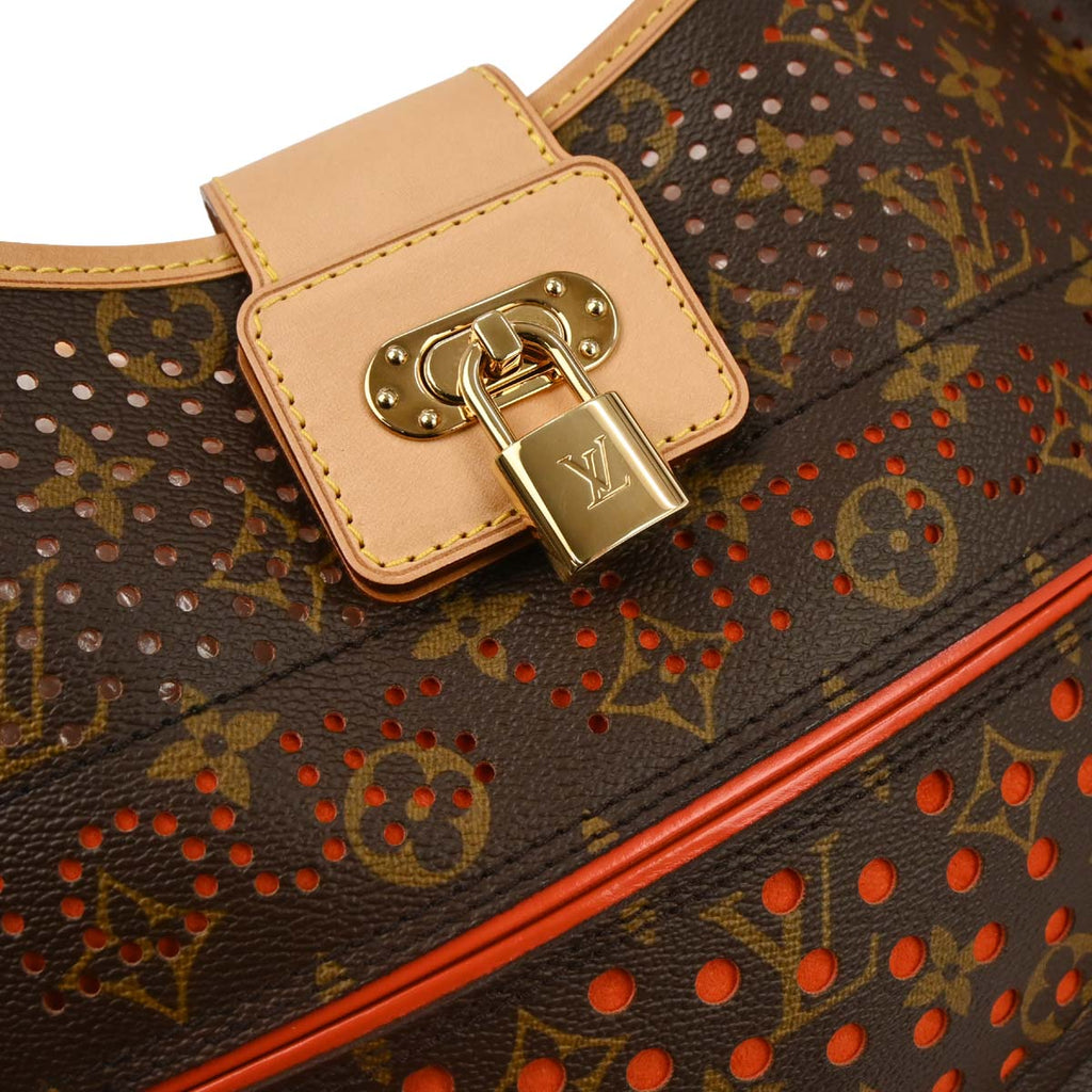 Louis Vuitton 2005 Monogram Perfo Demi-lune Shoulder Bag M95178