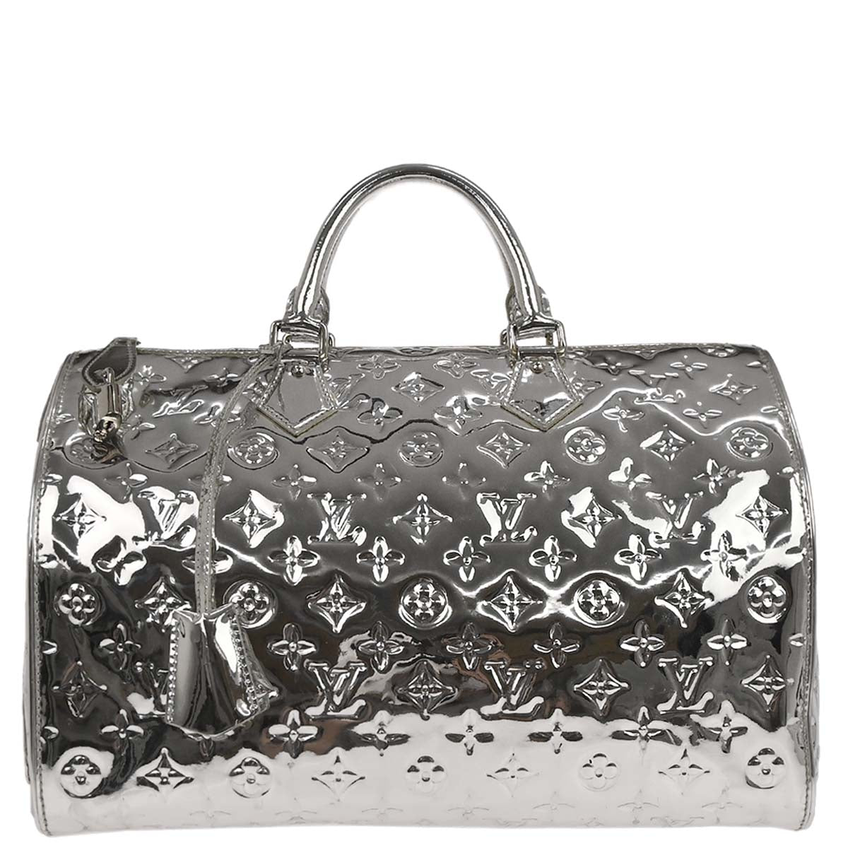 Louis Vuitton 2008 Silver Monogram Miroir Speedy 35 Handbag M95786