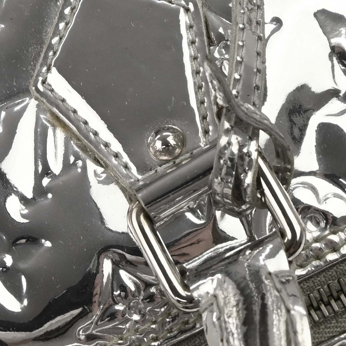 Louis Vuitton 2008 Silver Monogram Miroir Speedy 35 Handbag M95786
