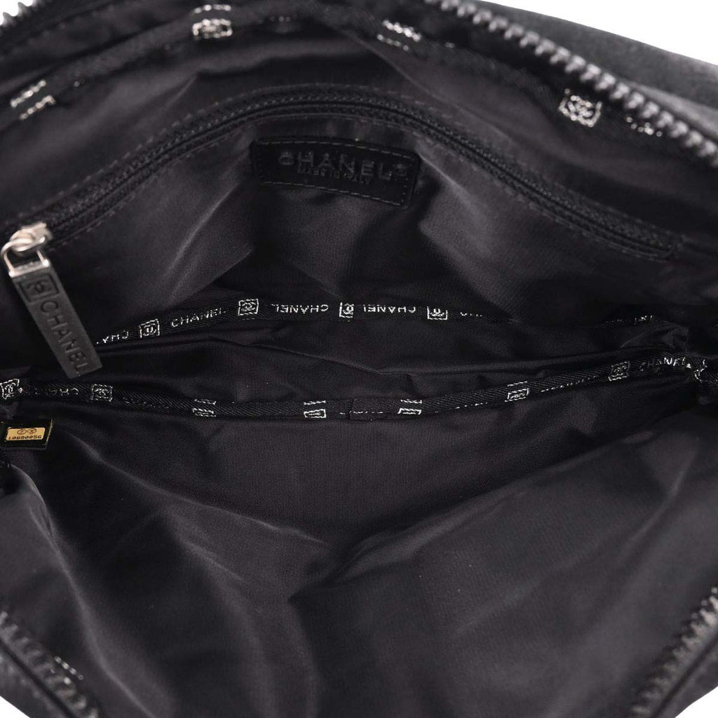 Chanel 2005-2006 Black Nylon Sport Line Choco Bar Backpack