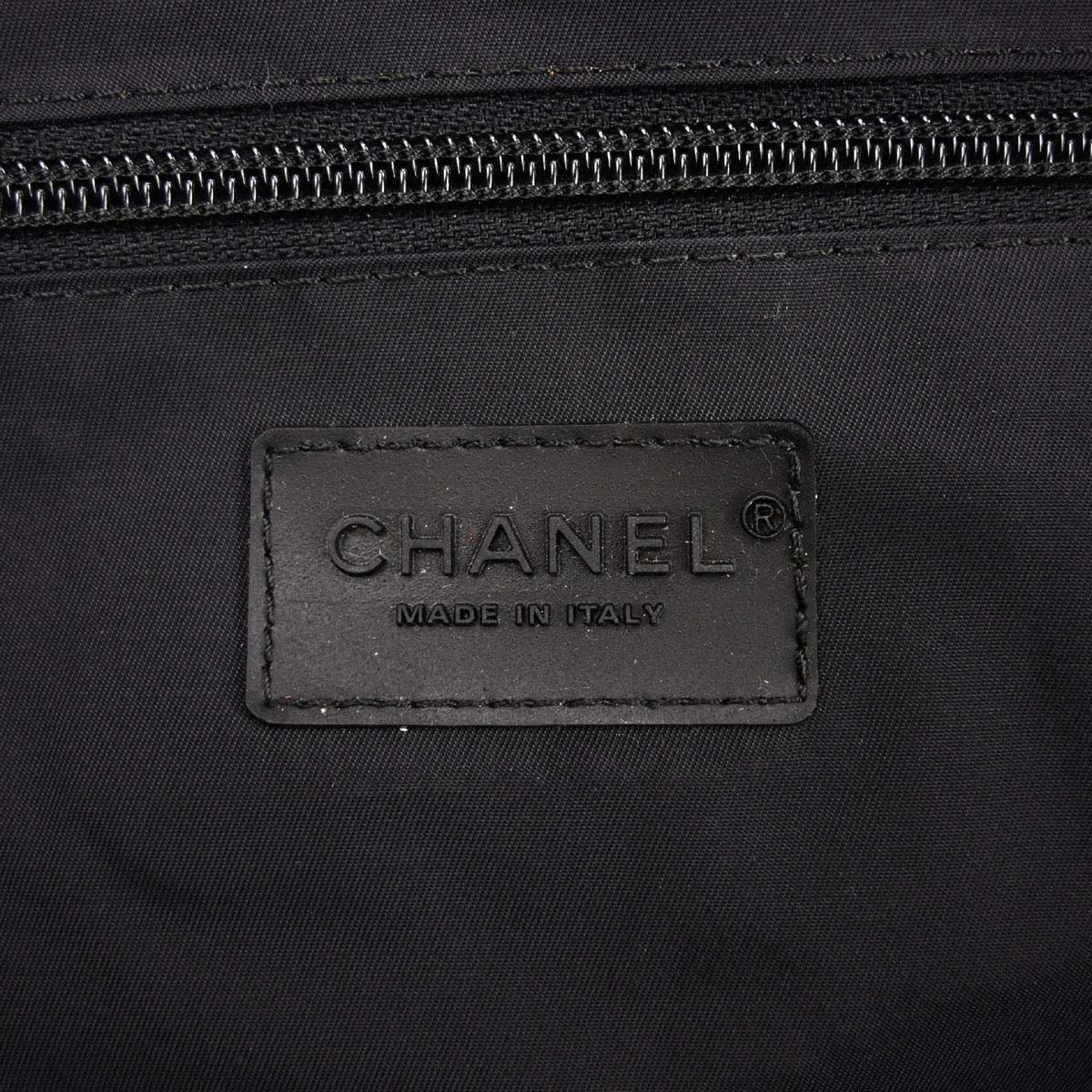 Chanel 2005-2006 Black Nylon Sport Line 2way Shoulder Gym Bag