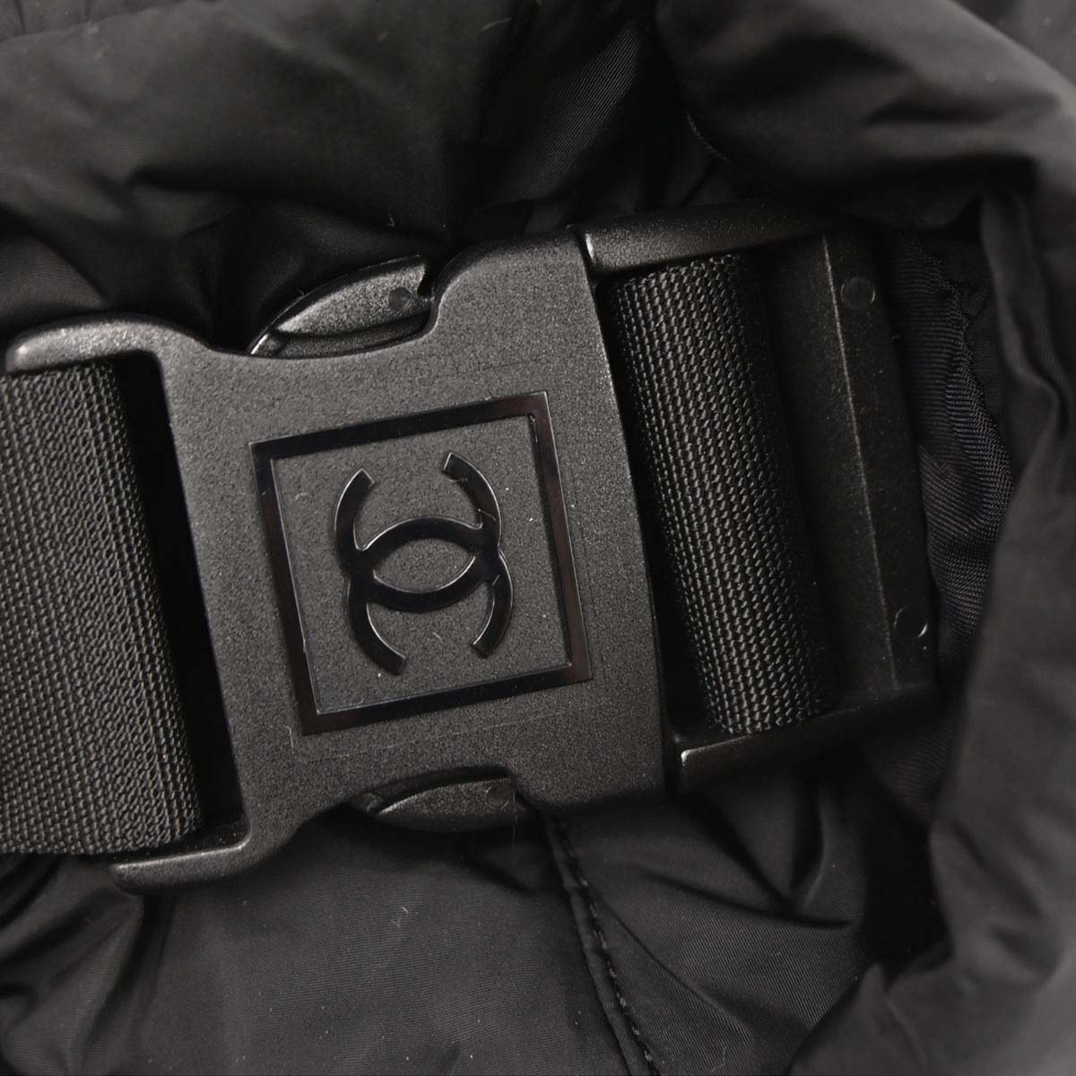 Chanel 2005-2006 Black Nylon Sport Line 2way Shoulder Gym Bag