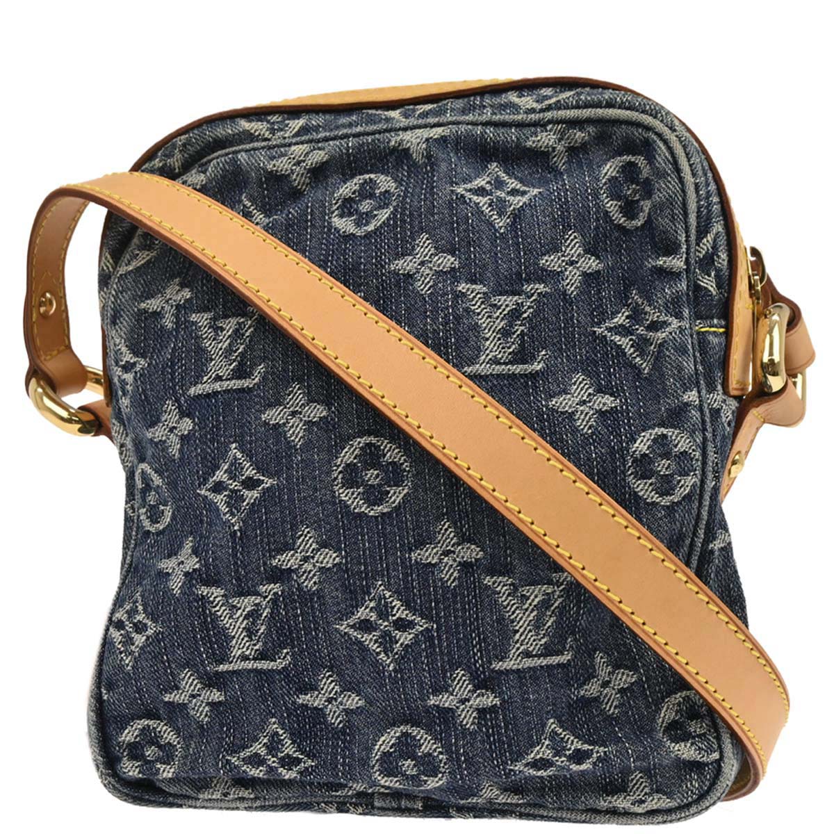 Louis Vuitton 2007 Blue Monogram Denim Camera Bag M95348