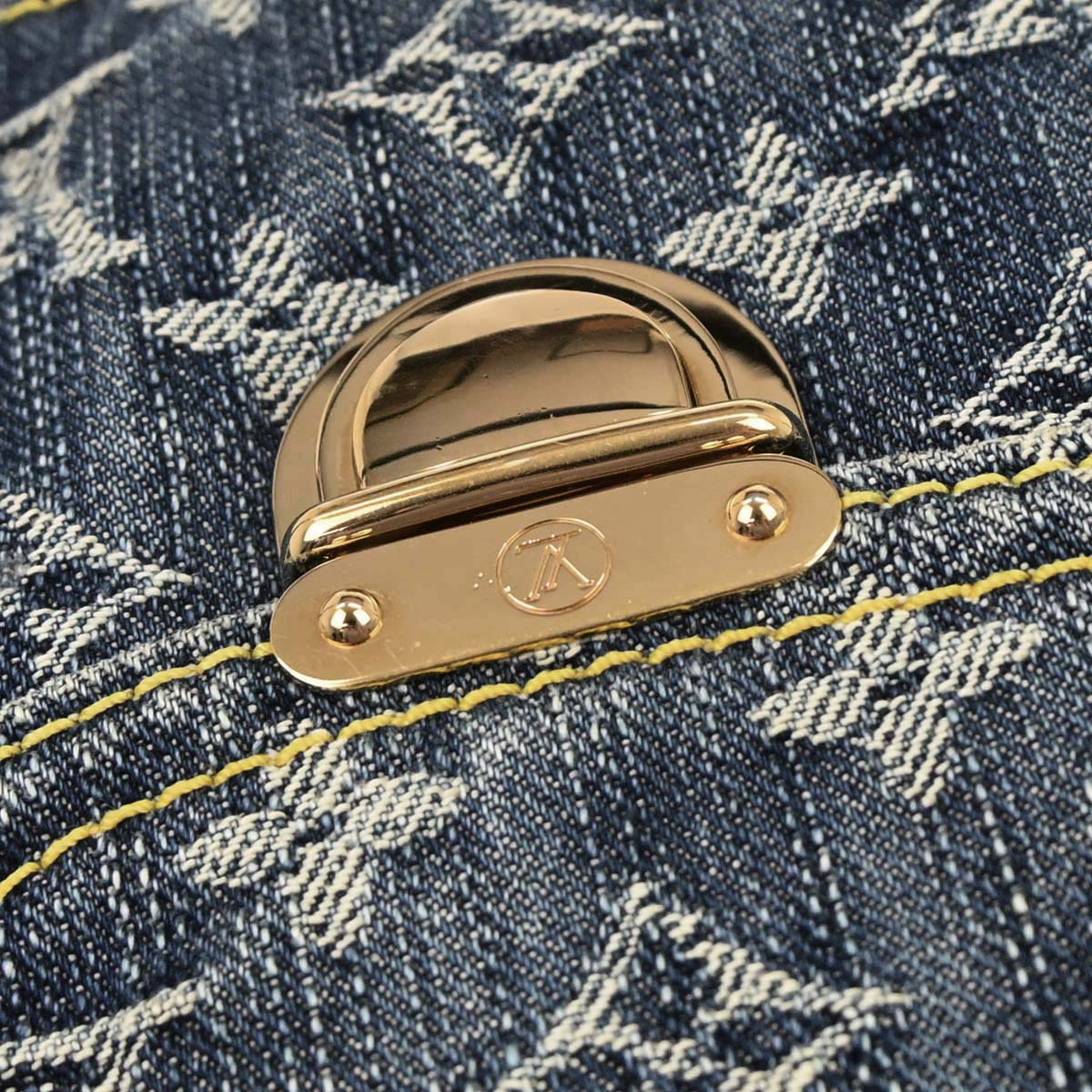 Louis Vuitton 2007 Blue Monogram Denim Camera Bag M95348