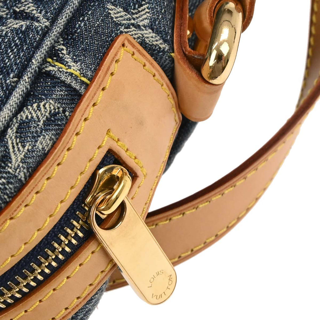 Louis Vuitton 2007 Blue Monogram Denim Camera Bag M95348