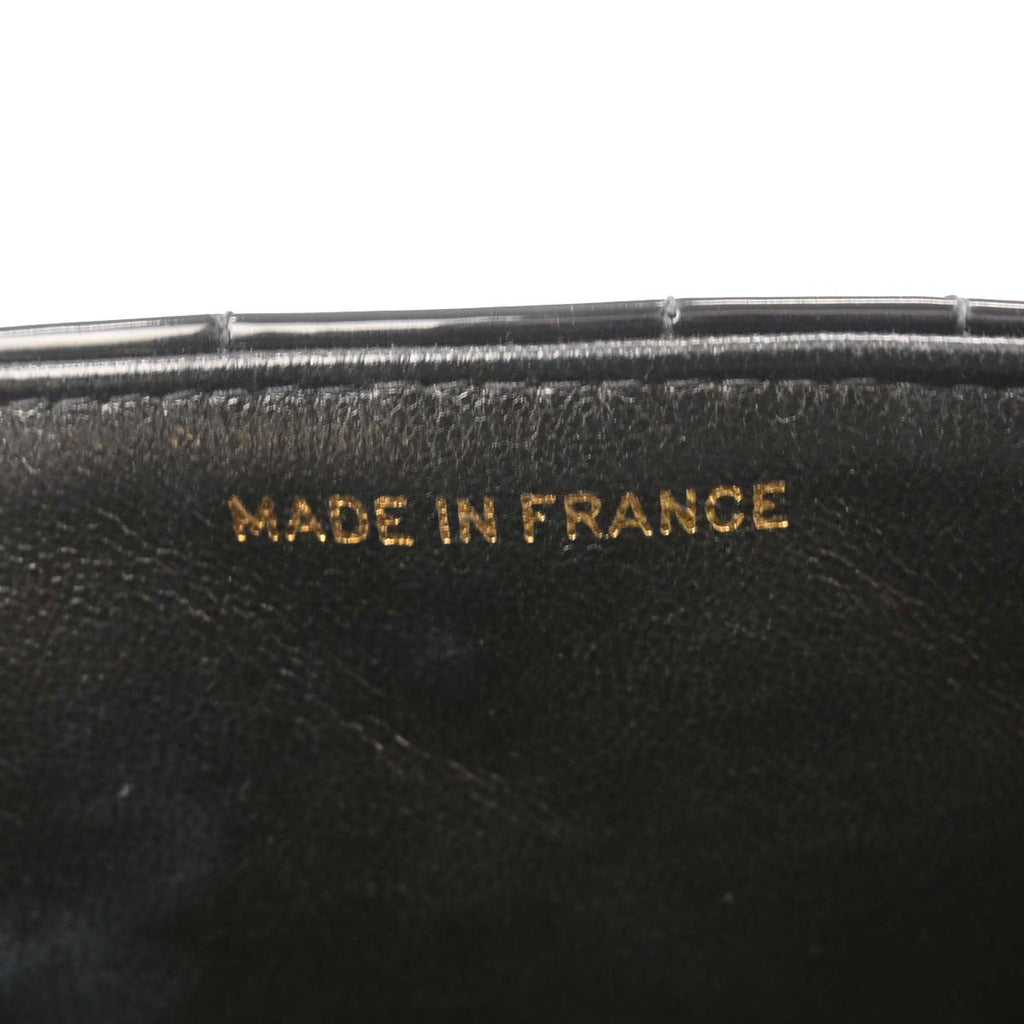 Chanel 1994-1996 Black Patent Leather Maxi Classic Flap Shoulder Bag