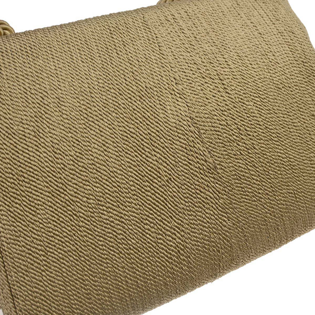 Chanel Beige Silk Rope Shoulder Bag