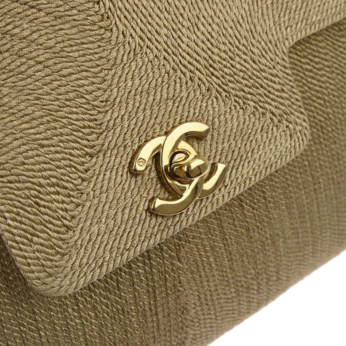 Chanel Beige Silk Rope Shoulder Bag