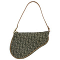 Christian Dior Green Trotter Saddle Handbag