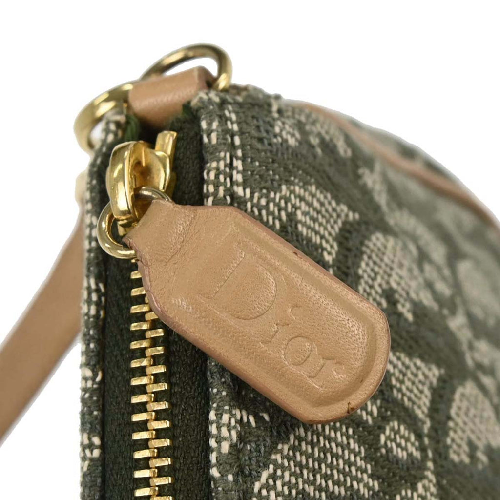 Christian Dior Green Trotter Saddle Handbag