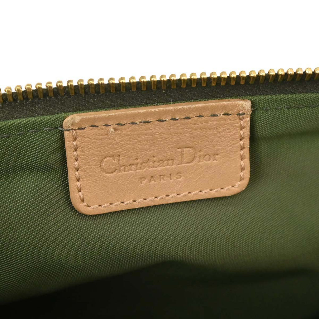 Christian Dior Green Trotter Saddle Handbag