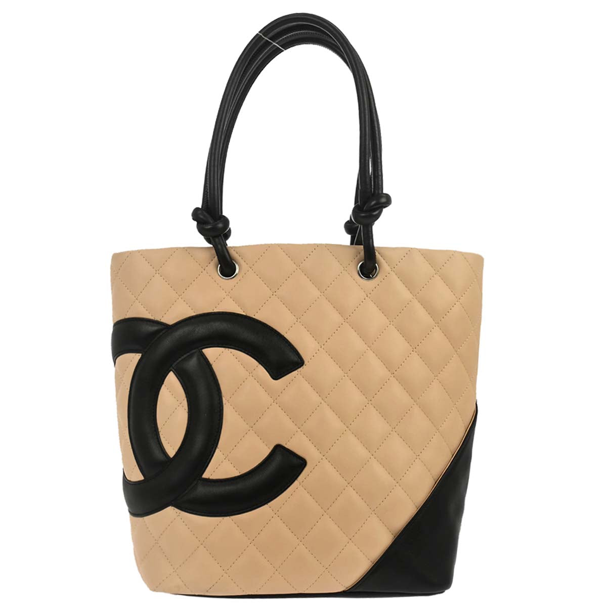 Chanel 2005-2006 Beige Calfskin Cambon Ligne Tote Handbag