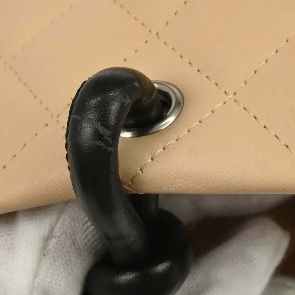 Chanel 2005-2006 Beige Calfskin Cambon Ligne Tote Handbag