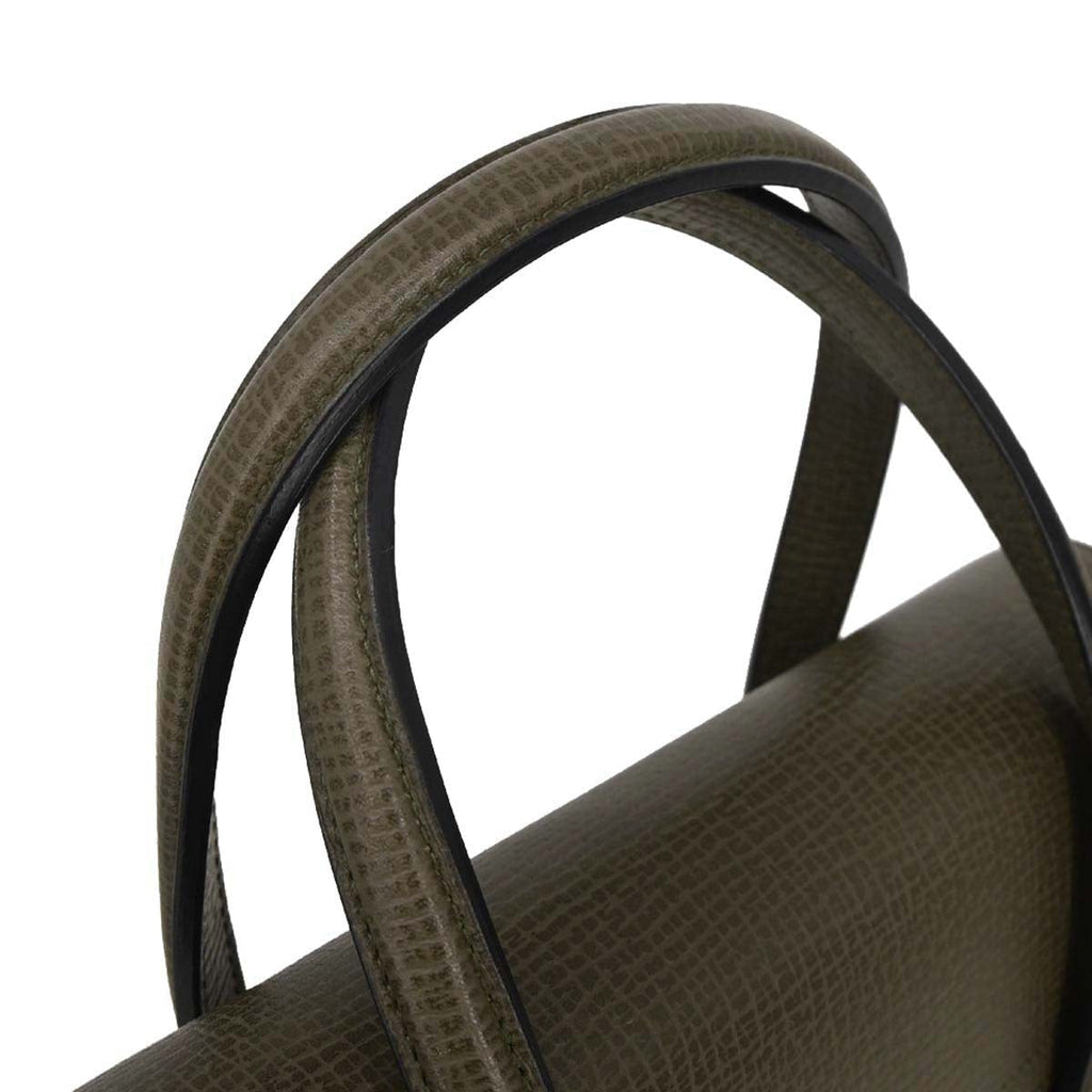 Loewe Khaki Leather 2way Shoulder Handbag
