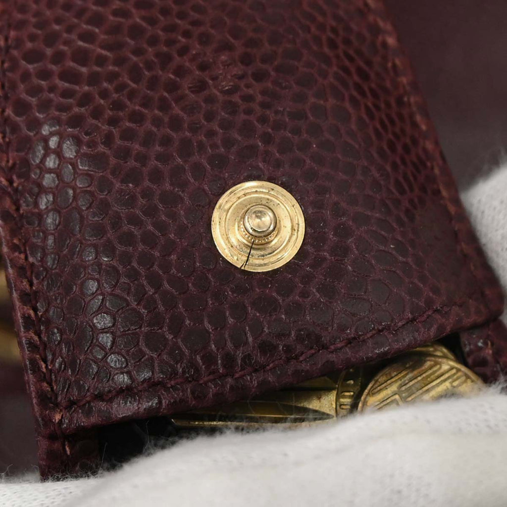 Chanel 1991-1994 Bordeaux Caviar Skin 2way Shoulder Handbag
