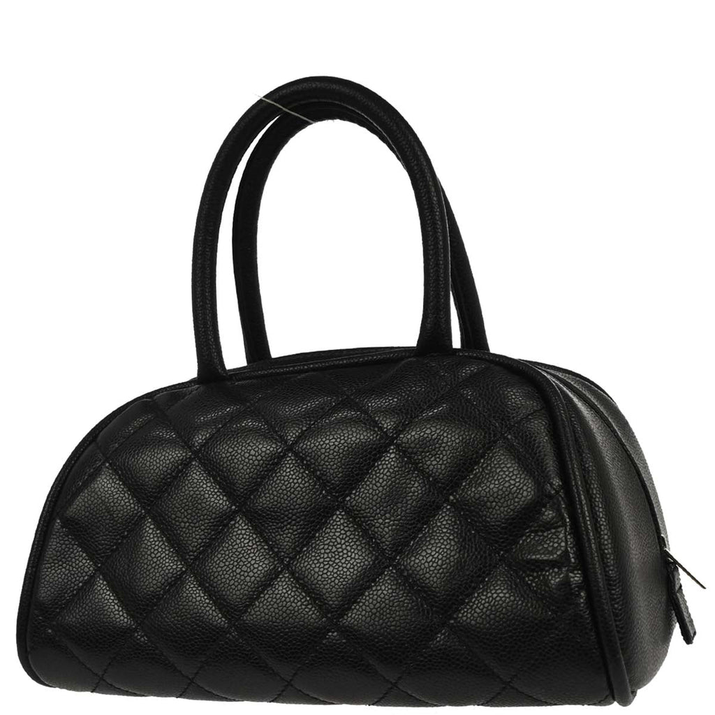 Chanel 2006-2008 Black Caviar Skin Bowling Bag 27