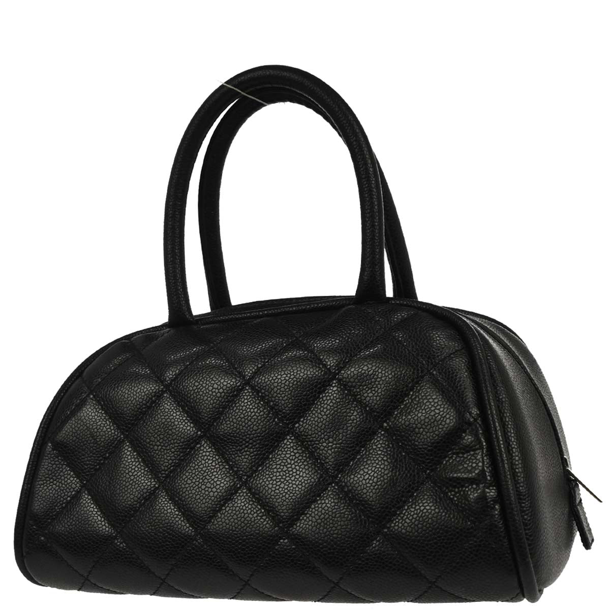 Chanel 2006-2008 Black Caviar Skin Bowling Bag 27