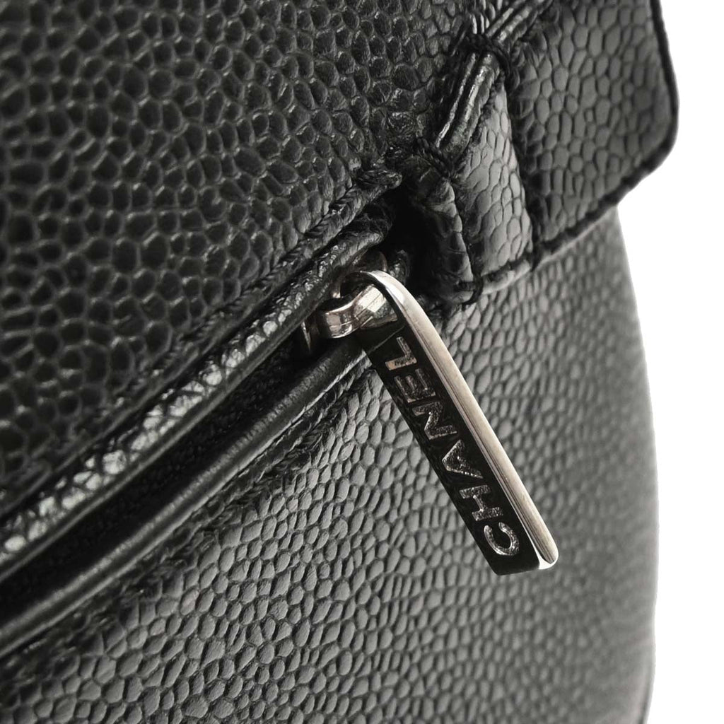 Chanel 2006-2008 Black Caviar Skin Bowling Bag 27