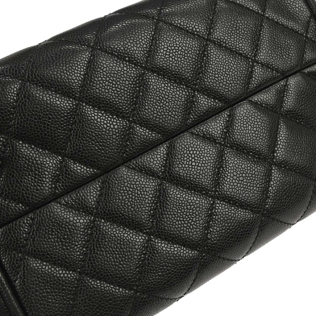 Chanel 2006-2008 Black Caviar Skin Bowling Bag 27