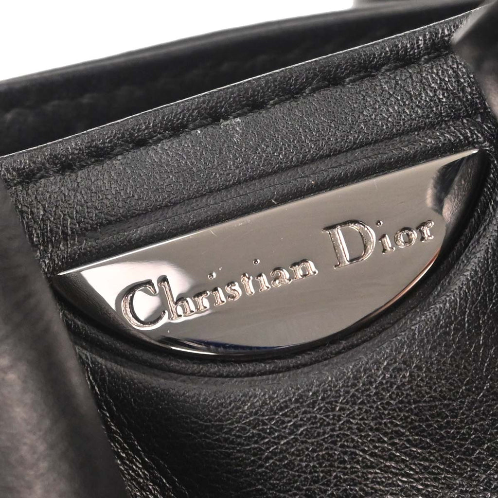 Christian Dior Black Leather Malice Handbag