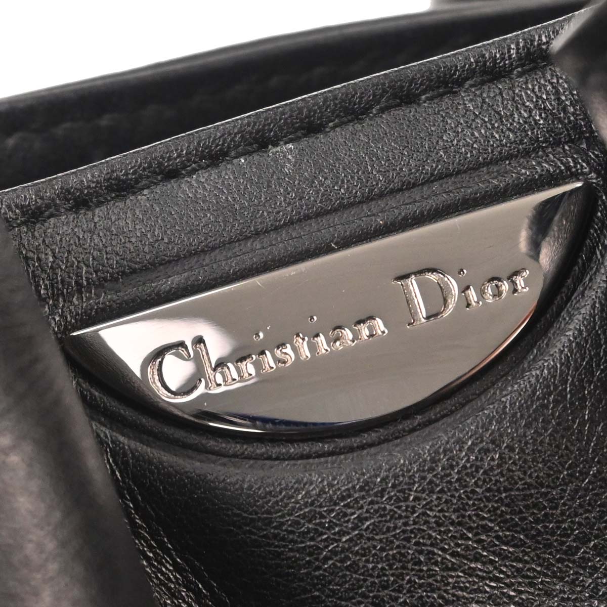 Christian Dior Black Leather Malice Handbag