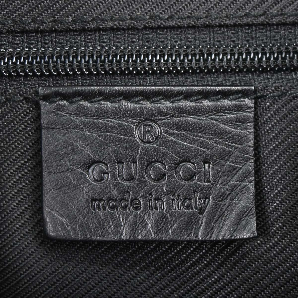 Gucci Black Canvas GG Hobo Handbag