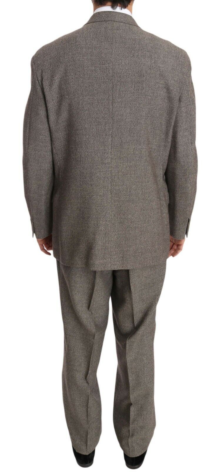 Fendi Brown Wool Regular Single  Breasted Men's Suit
