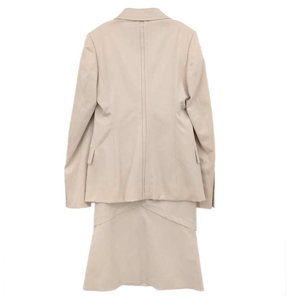 Gucci 2004 Setup Suit Jacket Skirt Light Beige #40