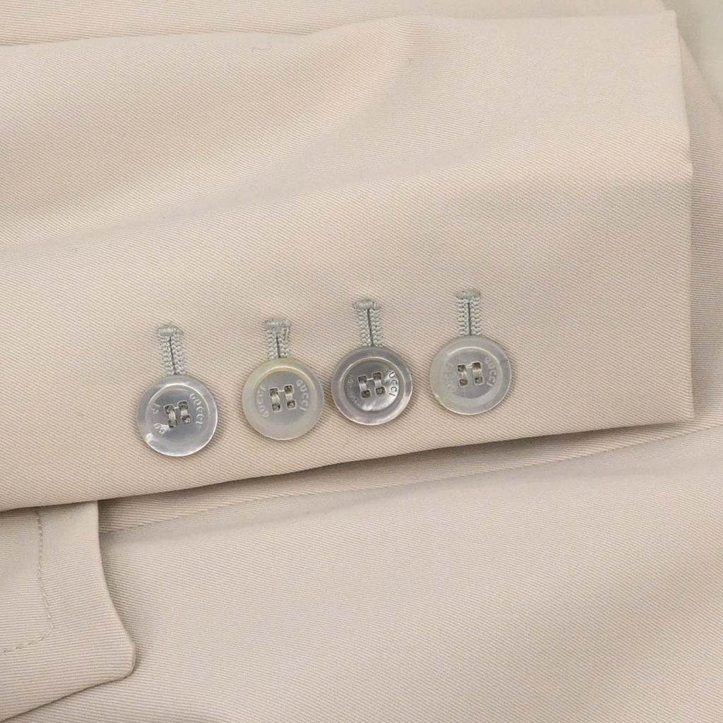 Gucci 2004 Setup Suit Jacket Skirt Light Beige #40
