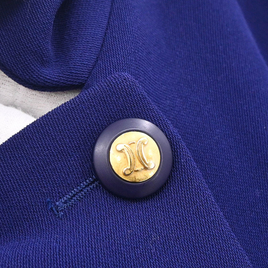Celine Double Breasted Jacket Navy #42