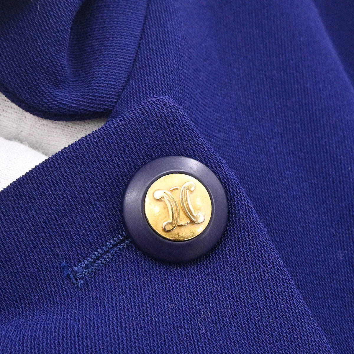 Celine Double Breasted Jacket Navy #42