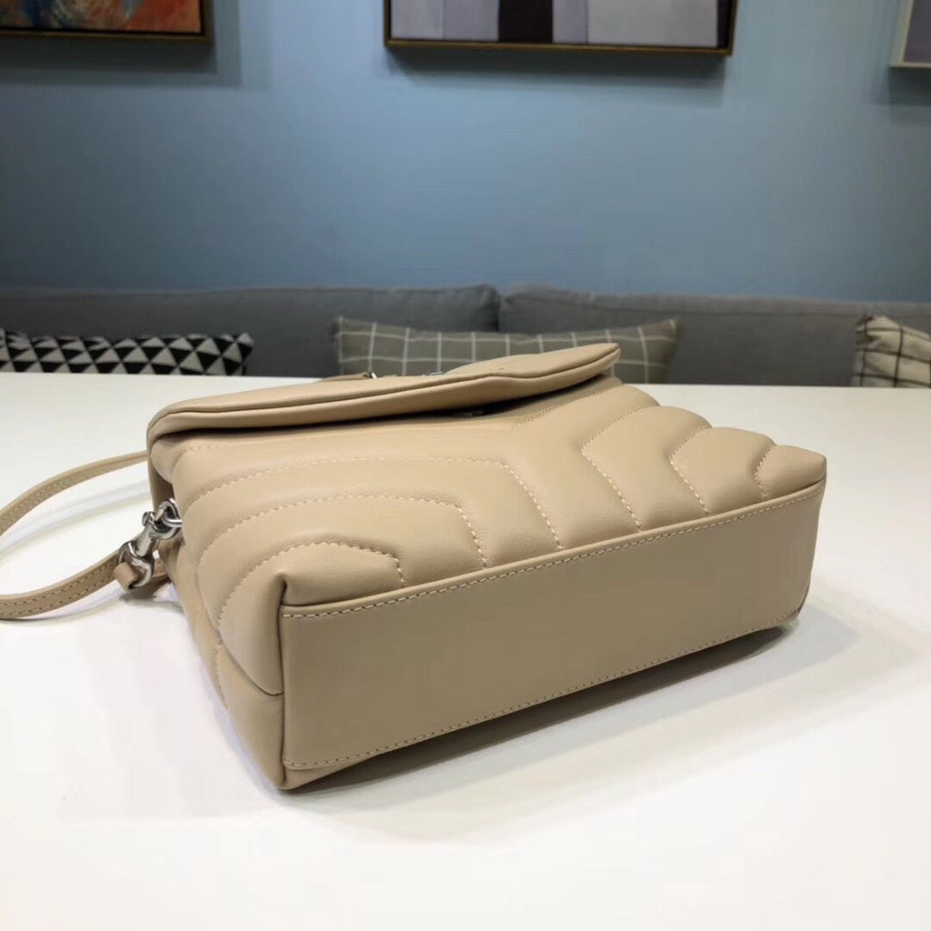 Saint Laurent Loulou Mini Shoulder Bag White For Women 7in/18cm YSL
