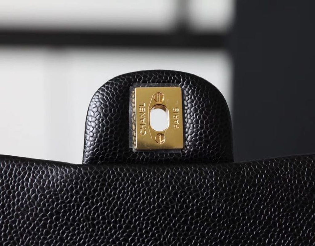 Chanel Classic Mini GlamIap Bag Gold Toned Hardware Black For Women 6.7in/17cm