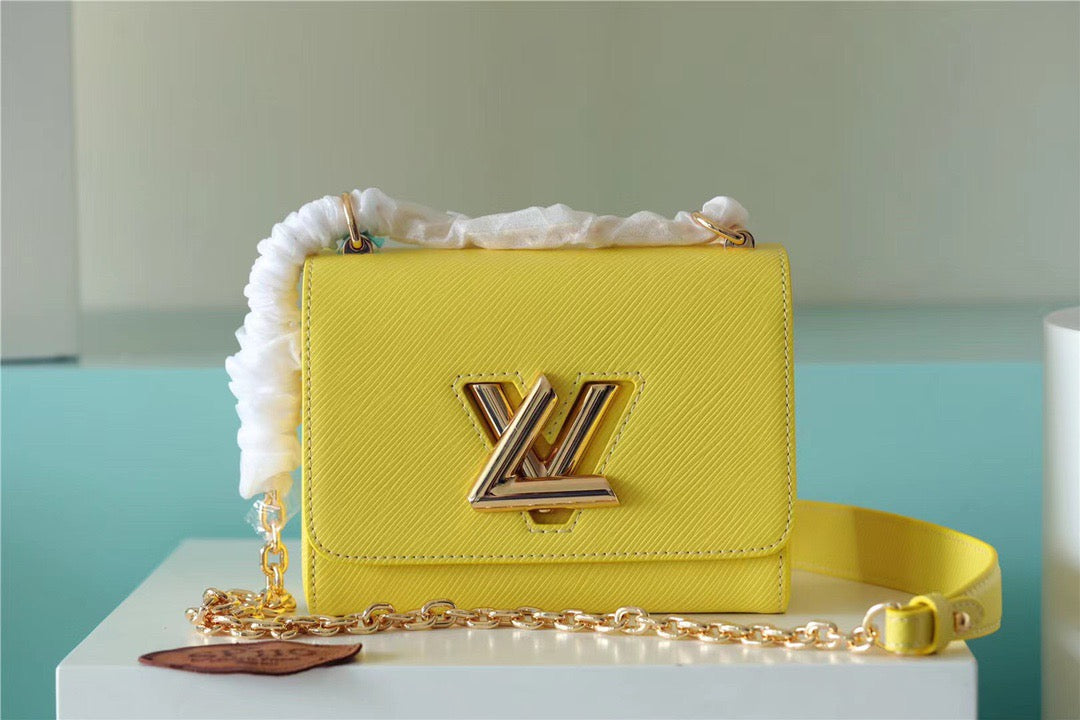 Louis Vuitton Twist PM Epi Yellow For Women,  Shoulder And Crossbody Bags 7.5in/19cm Louis Vuitton