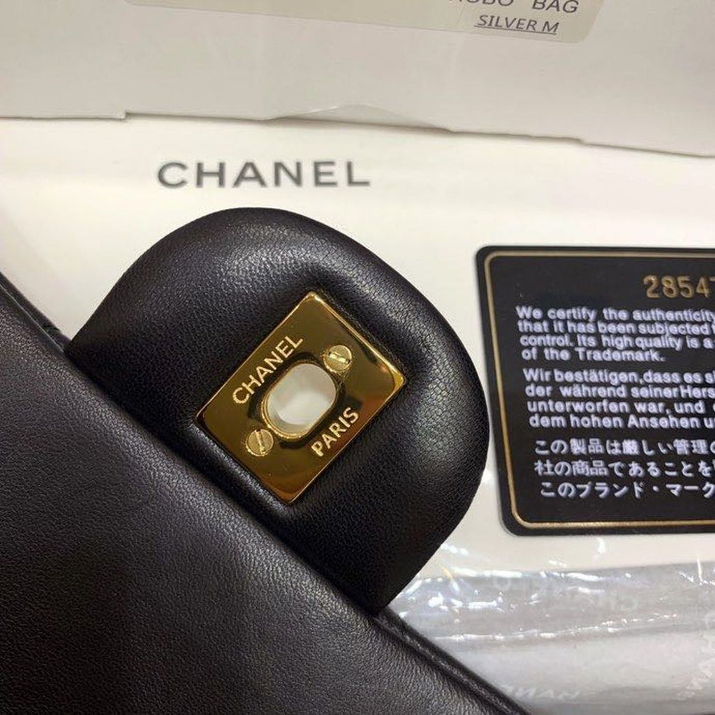Chanel Classic GlamIap Bag Gold Toned Hardware Black For Women Bags, Shoulder And Crossbody Bags 7.8in/20cm A01116
