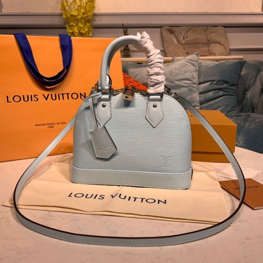 Louis Vuitton Alma Epi Seaside Blue For Women, WomenÃƒÂ¢Ã¢â€šÂ¬Ã¢â€žÂ¢s Handbags, Shoulder And Crossbody Bags 9.2in/23.5cm Louis Vuitton M56206