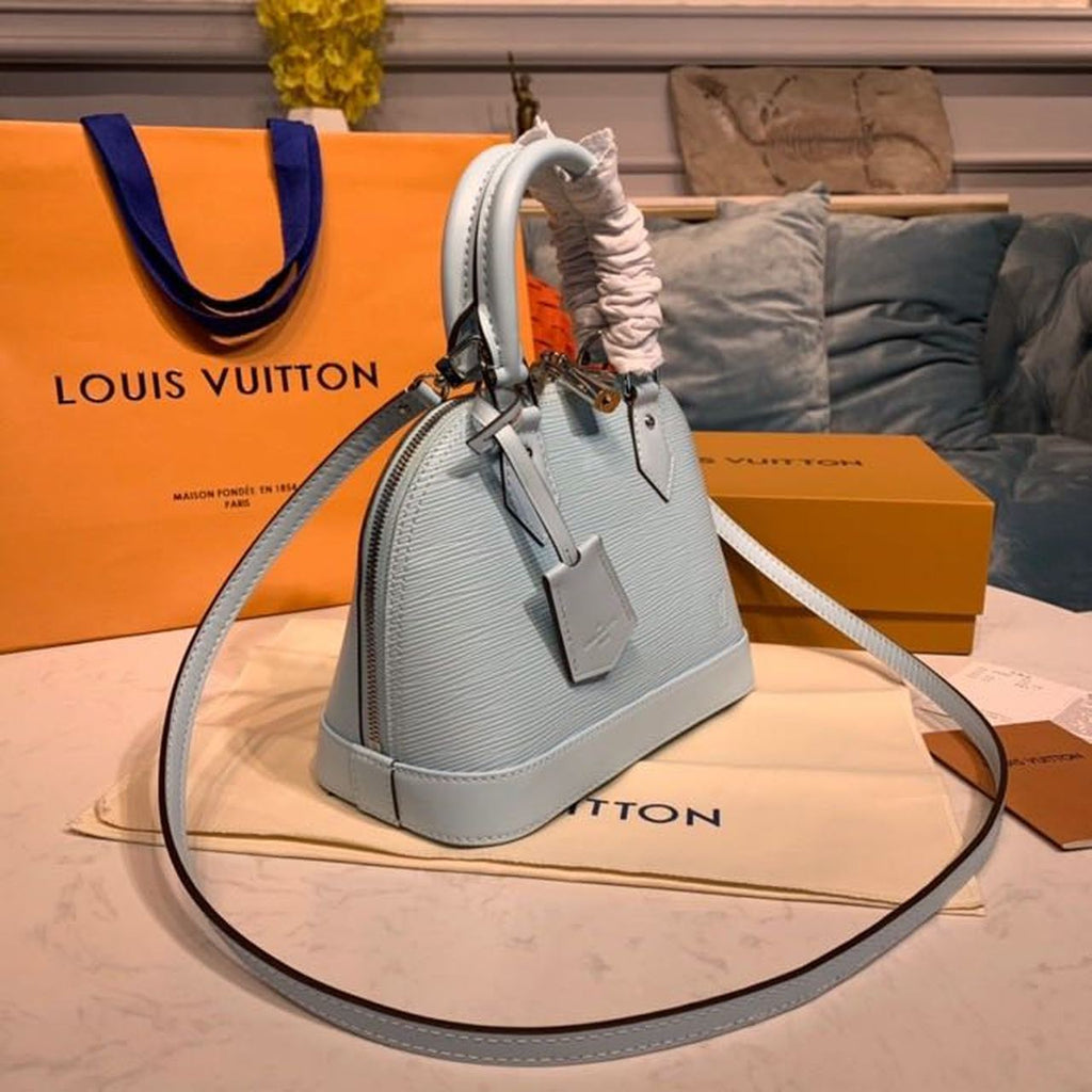 Louis Vuitton Alma Epi Seaside Blue For Women, WomenÃƒÂ¢Ã¢â€šÂ¬Ã¢â€žÂ¢s Handbags, Shoulder And Crossbody Bags 9.2in/23.5cm Louis Vuitton M56206