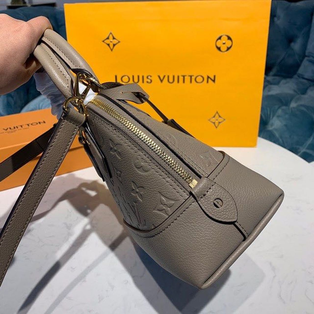 Louis Vuitton Neo Alma Burberry Monogram Empreinte Galet Grey For Women,  Shoulder And Crossbody Bags 9.8in/25cm Louis Vuitton