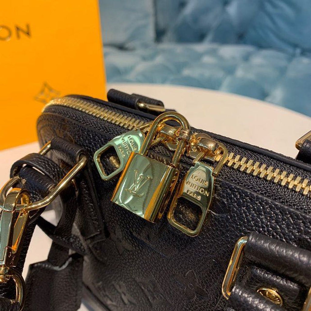 Louis Vuitton Neo Alma Monogram Empreinte Canvas Black For Women,  Shoulder And Crossbody Bags 9.8in/25cm Louis Vuitton M44829