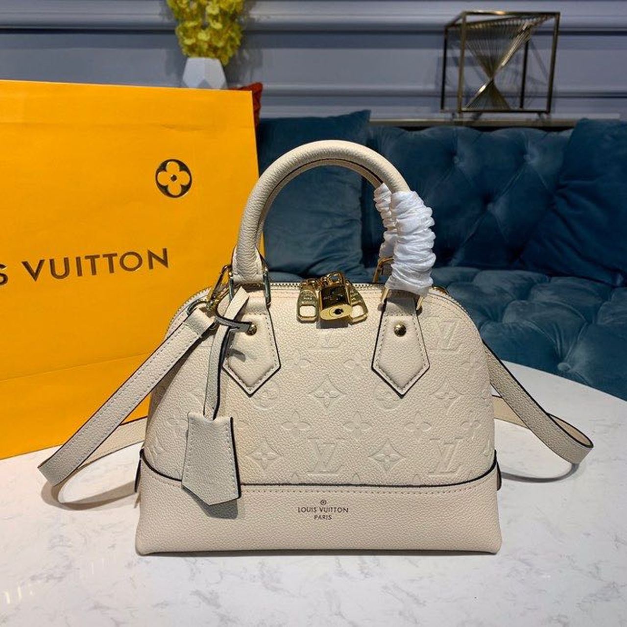 Louis Vuitton Neo Alma Burberry Monogram Empreinte Creme For Women,  Shoulder And Crossbody Bags 9.8in/25cm Louis Vuitton M44858