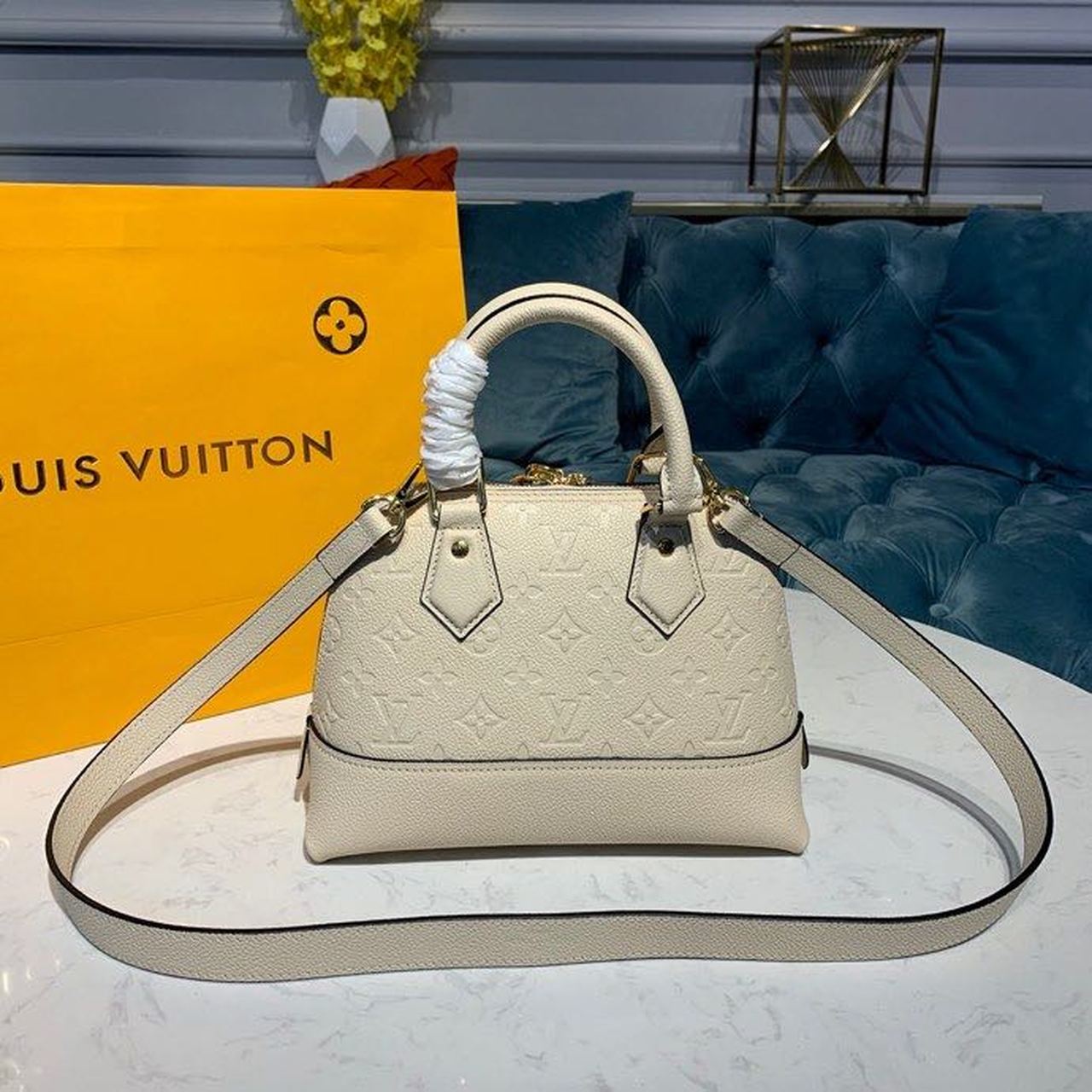 Louis Vuitton Neo Alma Burberry Monogram Empreinte Creme For Women,  Shoulder And Crossbody Bags 9.8in/25cm Louis Vuitton M44858