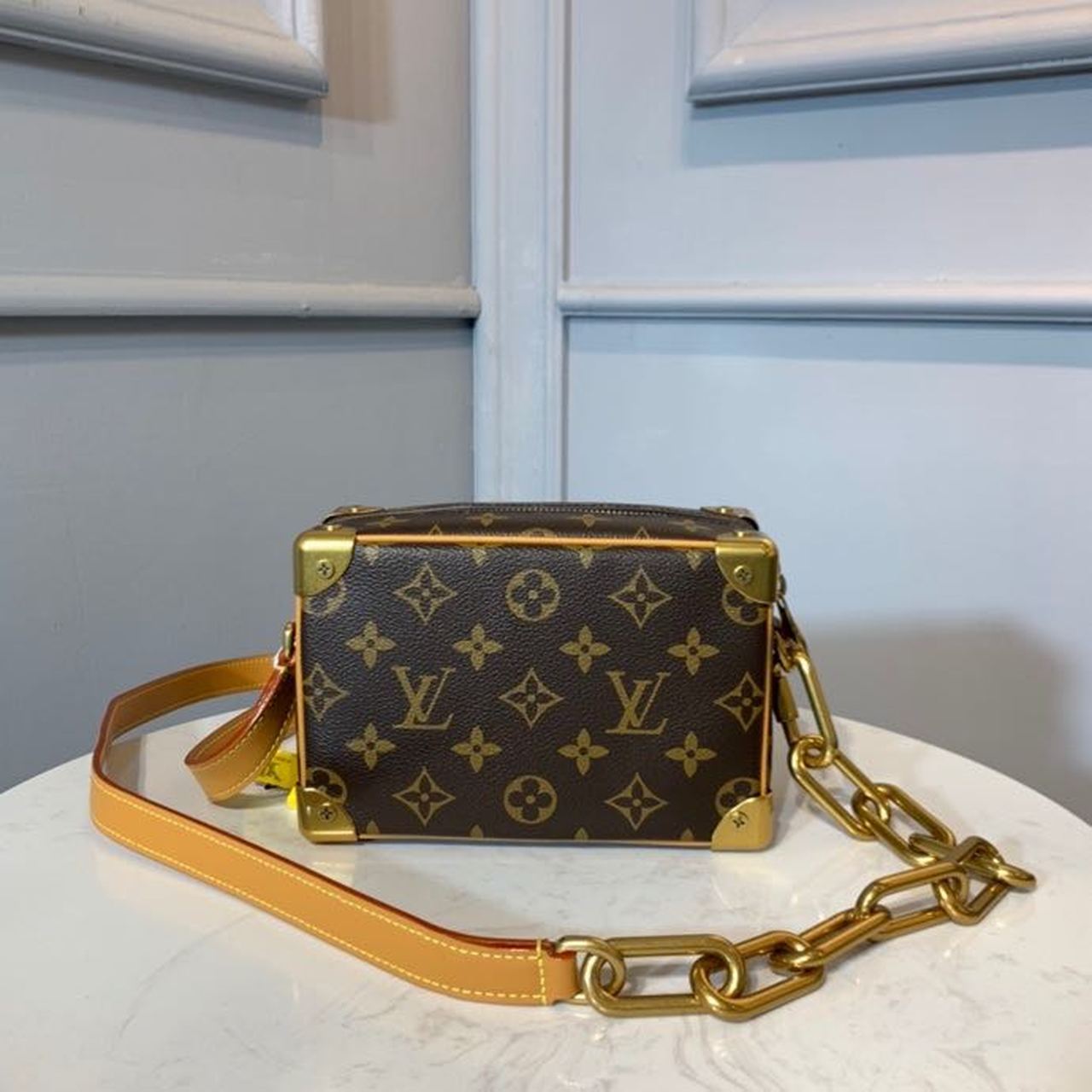 Louis Vuitton Mini Soft Trunk Monogram Canvas For Women, WoBags, Shoulder And Crossbody Bags 7.2in/18.5cm Louis Vuitton M68906