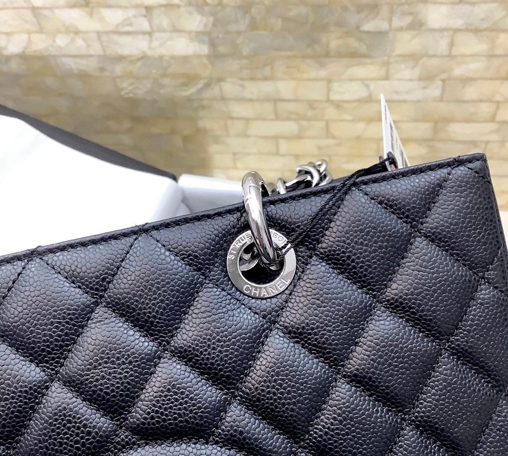 Chanel Classic Tote Bag SiLouis Vuittoner Hardware Black For Women 13.3in/34cm